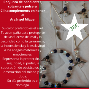 Conjunto Arcángel Miguel - lapislázuli