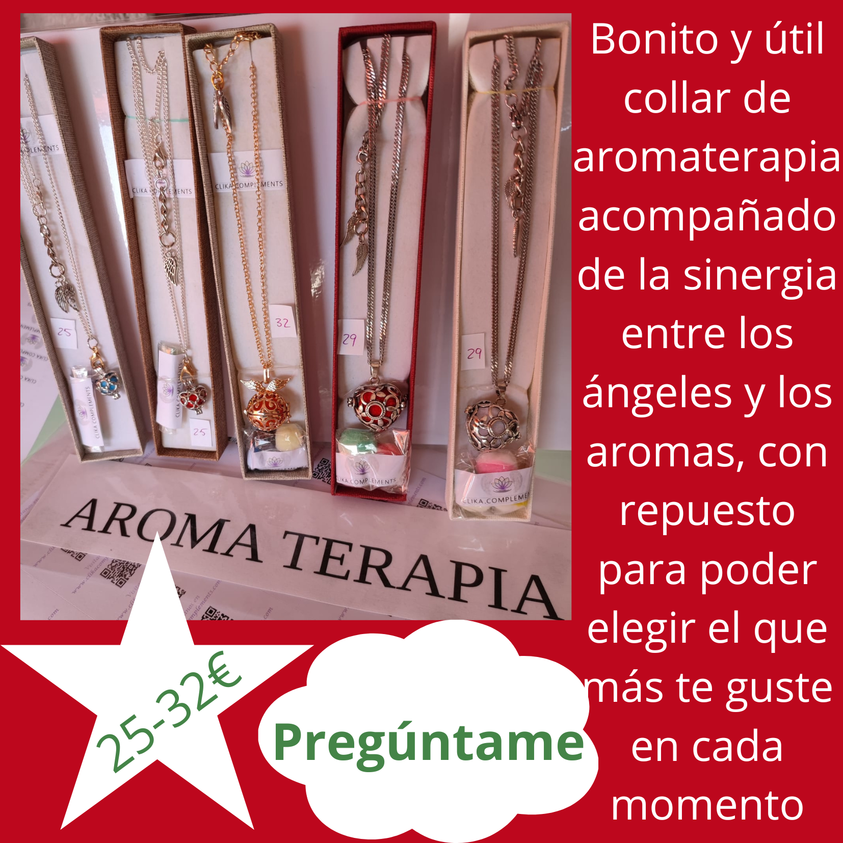 Collares aromaterapia angelical